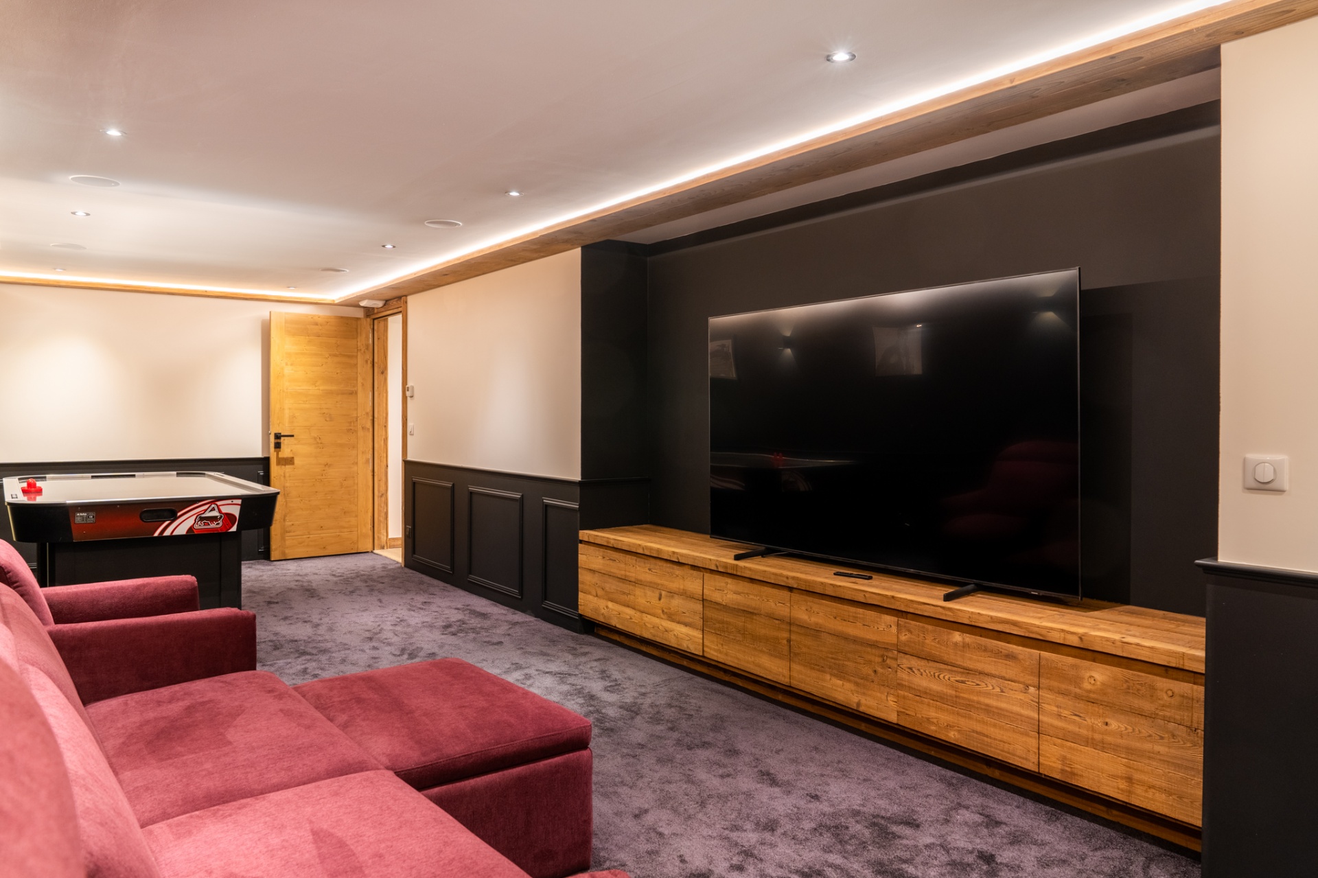 Salle de cinéma du Chalet Les Cochettes à Courchevel Le Praz